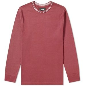 Stussy “Owen” Mock Neck Long Sleeve Tee